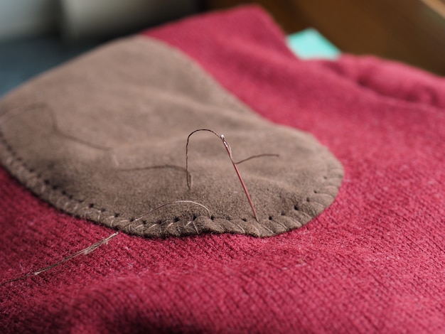 Gotowy haft na materiale